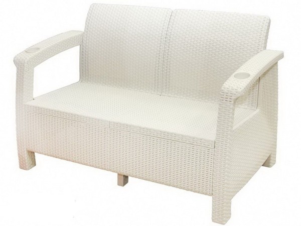 Двухместный диван Yalta Sofa Seаt белый купить в Самаре