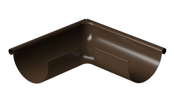 Угол внешний 90° D125 Döcke STAL PREMIUM Каштан, (RAL 8017) купить в Самаре