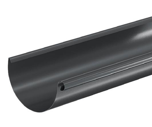 Водосток Aquasistem, система 125x90 - Водосточный желоб 3.00м RAL 7024 Тёмно-серый купить в Самаре