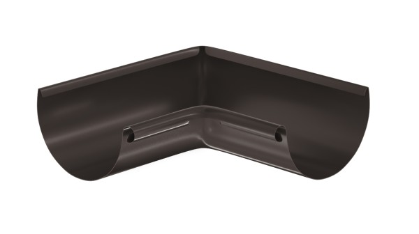 Водосток Aquasistem, система 125x90 - Угол желоба, внутренний 90° RR 32 Тёмно-Коричневый купить в Самаре