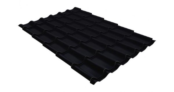 Металлочерепица классик GL 0,5 Velur20 RAL 9005 черный купить в Самаре