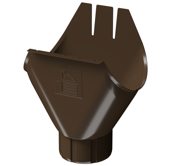 Воронка желоба D125 Döcke STAL PREMIUM Каштан, (RAL 8017) купить в Самаре