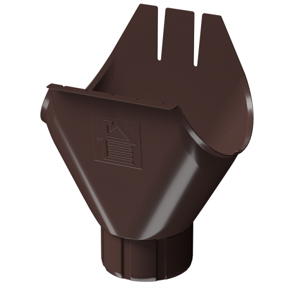Воронка желоба D125 Döcke STAL PREMIUM Шоколад, (RAL 8019) купить в Самаре