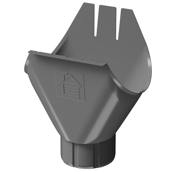 Воронка желоба D125 Döcke STAL PREMIUM Графит, (RAL 7024) купить в Самаре