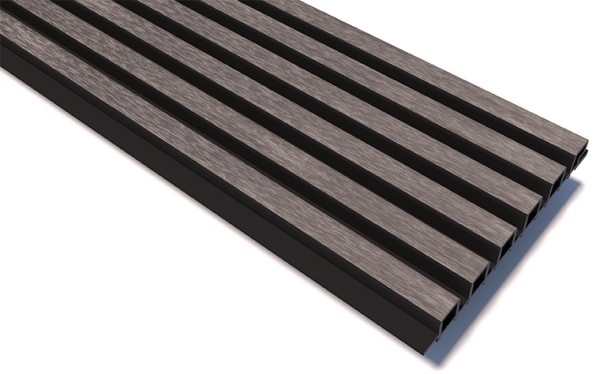 Реечные панели WOODVEX Lines Ultra Smoke gray купить в Самаре