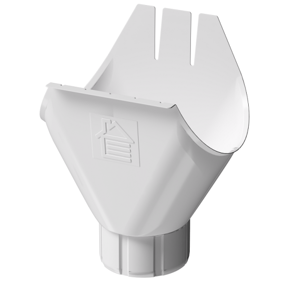 Воронка желоба D125 Döcke STAL PREMIUM Пломбир, (RAL 9010) купить в Самаре