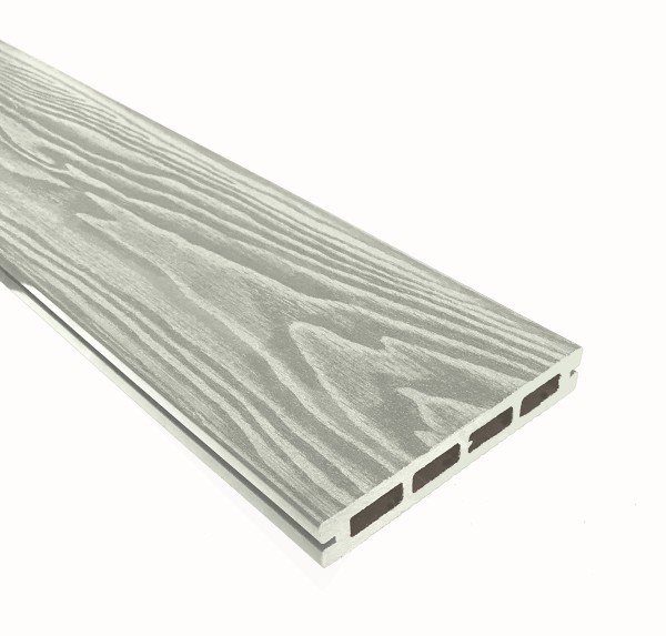 Террасная доска из ДПК Terrapol Смарт 3D Пустотелая с пазом Дуб беленый купить в Самаре