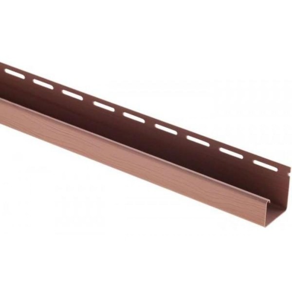 J-профиль Люкс Крашенный, T-15, ВН, Красно-коричневый купить в Самаре