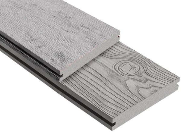 Террасная доска ДПК Outdoor 3D полнотелая STORM/OCEAN GREY серая микс купить в Самаре