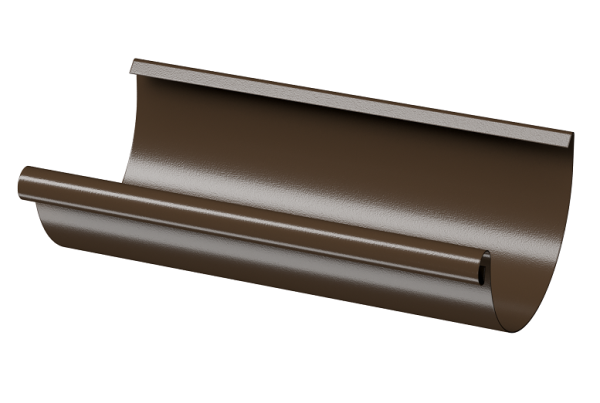 Желоб полукруглый D125 3 м Döcke STAL PREMIUM Каштан, (RAL 8017) купить в Самаре