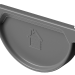 Заглушка желоба D125 Döcke STAL PREMIUM Графит, (RAL 7024) купить в Самаре