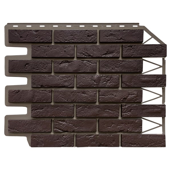 Фасадная панель FineBer, Кирпич Баварский, Темно коричневый купить в Самаре