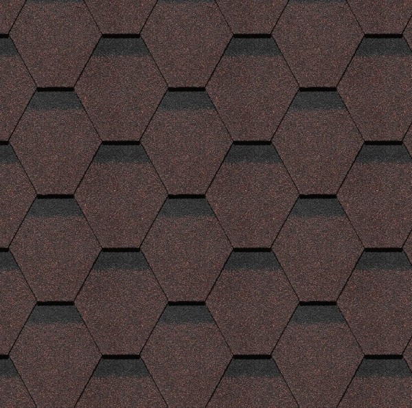 Гибкая черепица Docke, коллекция Шеффилд – Корица купить в Самаре