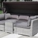 Диван-Трансформер AFINA плетеный из иск. ротанга AFM-320G Grey купить в Самаре
