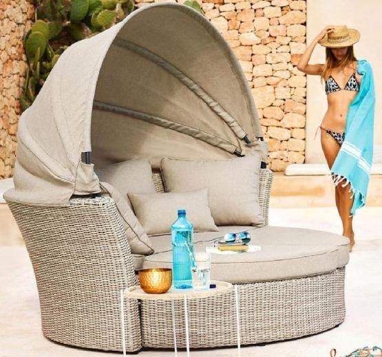 Диван-Трансформер AFINA плетеный из иск. ротанга AFM-325 Beige купить в Самаре