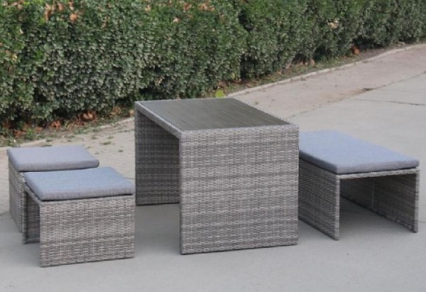 Диван-Трансформер AFINA плетеный из иск. ротанга S330G-W78 Grey купить в Самаре