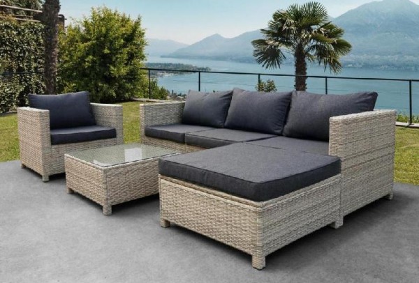 Комплект мебели AFINA плетеной из иск. ротанга YR821G Grey/Grey купить в Самаре
