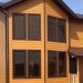 Фиброцементный сайдинг Latonit Красное дерево (RAL 8001/8008) купить в Самаре