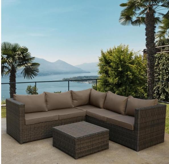 Комплект мебели AFINA плетеной из иск. ротанга YR825A Brown/Beige купить в Самаре