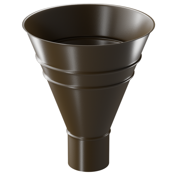 Воронка водосборная Döcke STAL PREMIUM, Каштан купить в Самаре