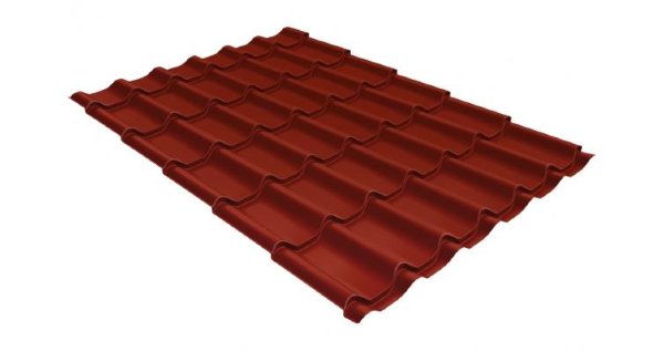 Металлочерепица классик 0,5 Satin RAL 3009 оксидно-красный купить в Самаре
