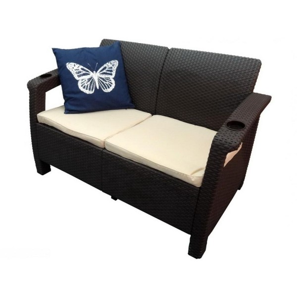 Двухместный диван Yalta Sofa Seаt венге купить в Самаре