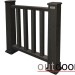 Ограждение из ДПК Outdoor Классик 3D STORM чёрный купить в Самаре