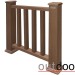 Ограждение из ДПК Outdoor Классик 3D STORM коричневый микс купить в Самаре