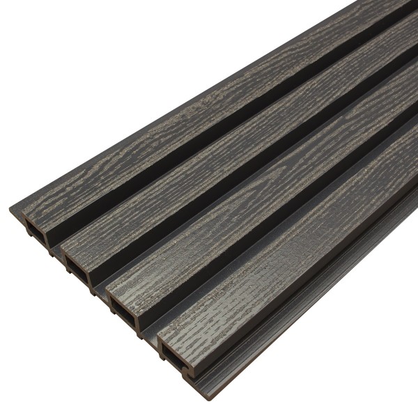 Фасадная доска из ДПК Faynag Wood Рейка Мокрый Асфальт купить в Самаре
