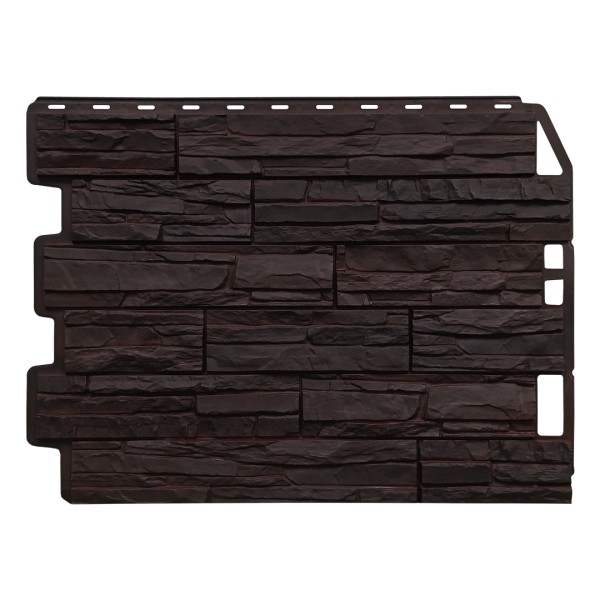 Фасадная панель FineBer, Скол - Тёмно коричневый купить в Самаре