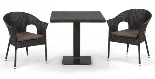 Комплект плетеной мебели AFINA из иск. ротанга T605SWT/Y79A-W53 Brown 2Pcs купить в Самаре
