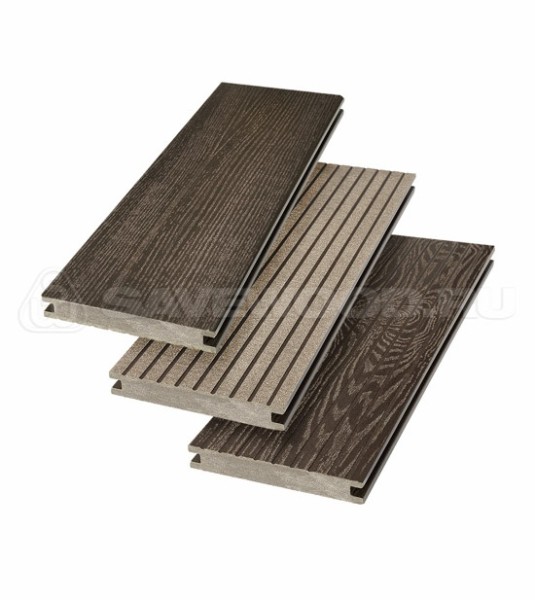 Террасная доска SW Fraxinus (R) полнотелая «SaveWood» Темно-коричневый купить в Самаре