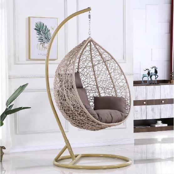 Кресло Подвесное из искусственного ротанга AFM-169A-LB Beige купить в Самаре