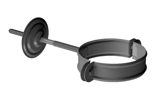 Хомут трубы D90 Döcke STAL PREMIUM Графит, (RAL 7024) купить в Самаре