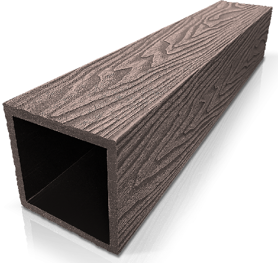 Столб ДПК 3D GardenParkett фактура дерева Венге купить в Самаре