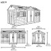 Сарай пластиковый LifeTime 15x8 DD купить в Самаре
