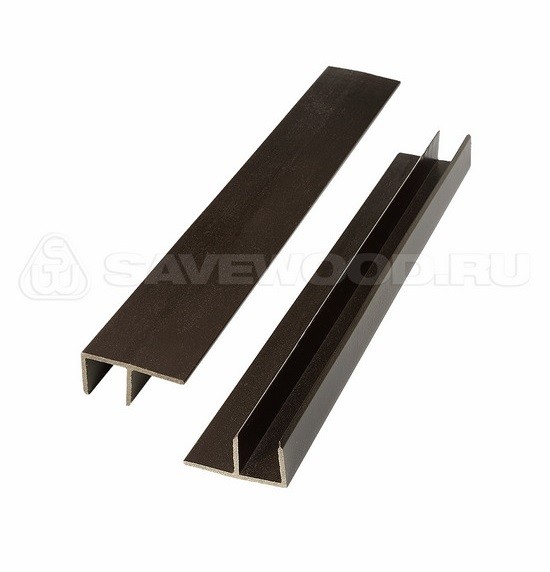 F-профиль ДПК Savewood – Тёмно-коричневый купить в Самаре