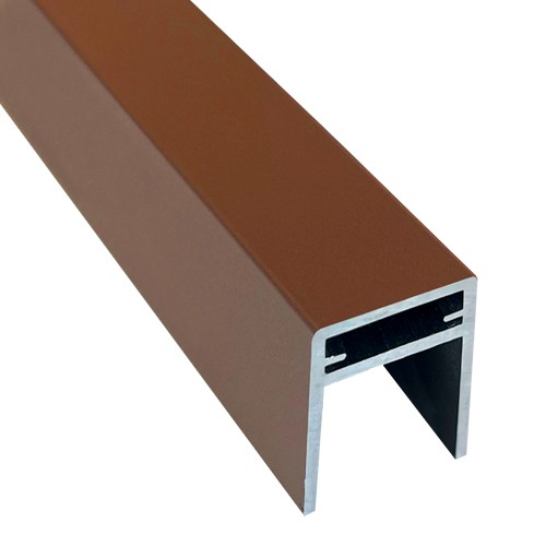 П-профиль Алюминиевый EasyDecking 35x25 Коричневый купить в Самаре