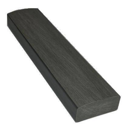 Лавочный брус Ecodecking Некст полнотелый брашированный 70х35 графит купить в Самаре