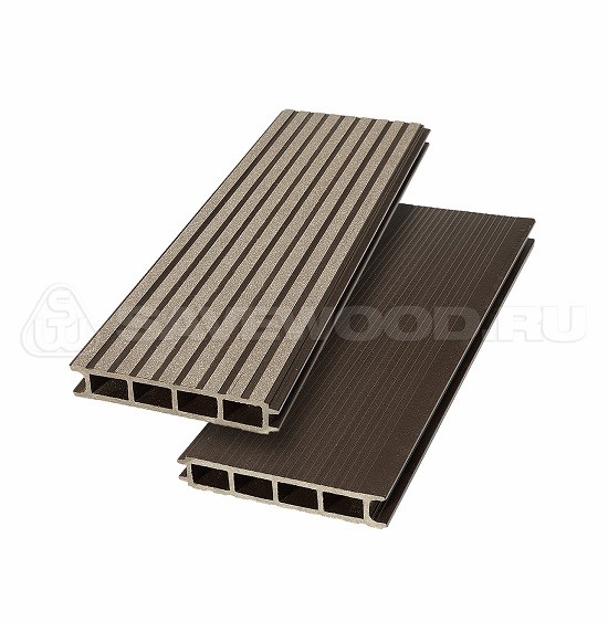 Террасная доска из ДПК SW Ulmus «SaveWood» темно-коричневый купить в Самаре