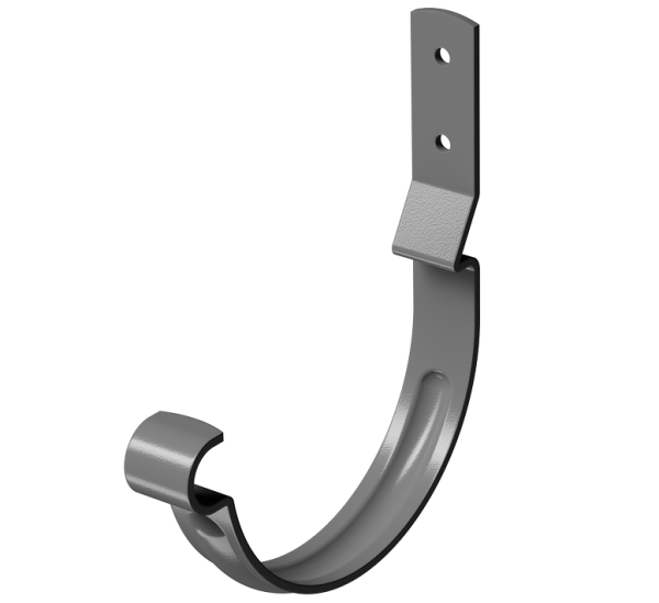 Карнизный крюк короткий (гнутый) D125 Döcke STAL PREMIUM Графит, (RAL 7024) купить в Самаре