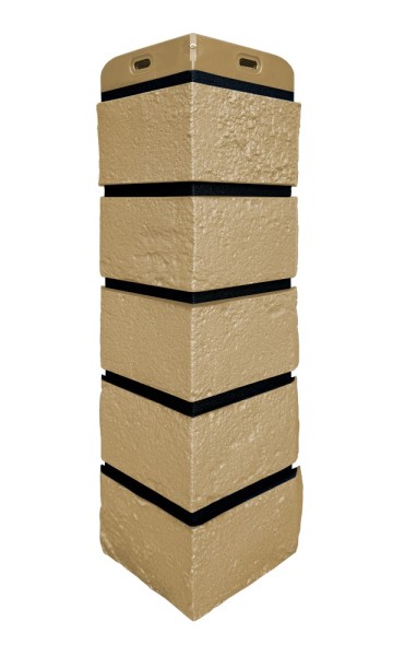 Угол Grand Line состаренный кирпич премиум Песочный (шов RAL 9005) купить в Самаре