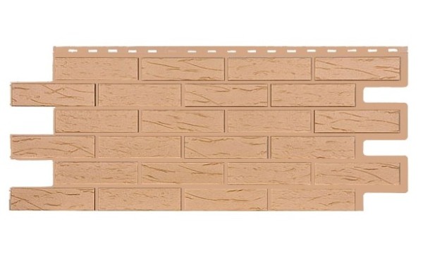Фасадная панель T-Siding Кирпич Саман Эко Крем купить в Самаре