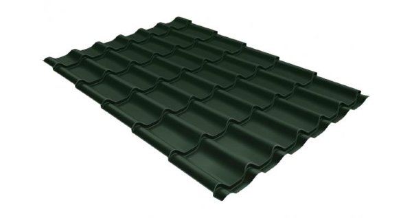 Металлочерепица классик 0,5 Satin RR 11 темно-зеленый купить в Самаре